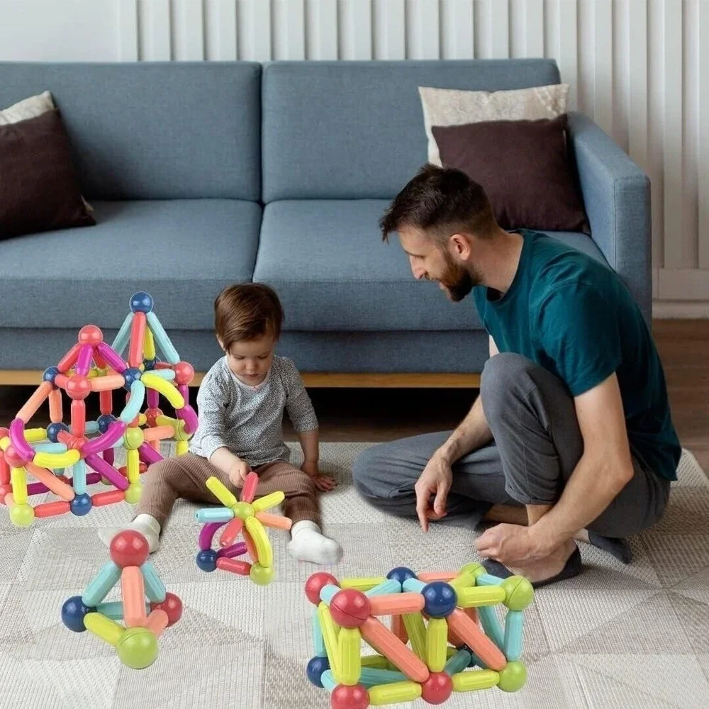 100 piece‎ Educational Magnetic Building Blocks, New